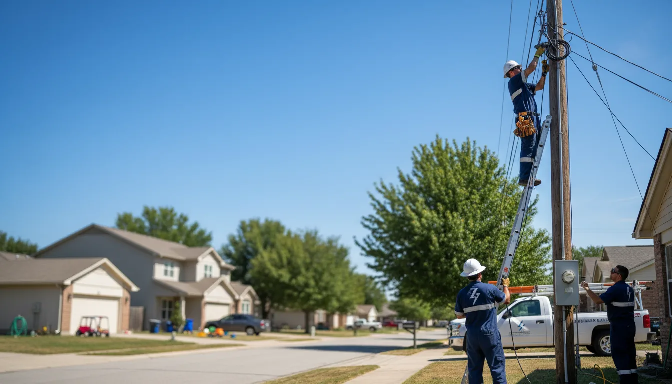 Residential electrician providing installation services in Shawnee, KS